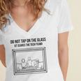 Do Not Tap On The Glass Sound Booth Introvert Women's Jersey Short Sleeve Deep V-Neck Tshirt Do Not Tap On The Glass Sound Booth Introvert Women's Jersey Short Sleeve Deep V-Neck Tshirt