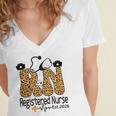 Nurse Est 2026 Graduation Graduate Nursing Student RN LPN Women's Jersey Short Sleeve Deep V-Neck Tshirt