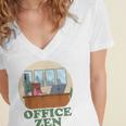 Office Zen Introvert Office Staff Secretary Employee Admin Women's Jersey Short Sleeve Deep V-Neck Tshirt Office Zen Introvert Office Staff Secretary Employee Admin Women's Jersey Short Sleeve Deep V-Neck Tshirt