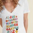 I Officially Graduated Kindergarten Graduation Class 2024 Women's Jersey Short Sleeve Deep V-Neck Tshirt
