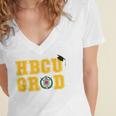 Omega Psi Phi Fraternity Paraphernalia HBCU Graduation Women's Jersey Short Sleeve Deep V-Neck Tshirt