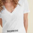 Paramedic School Graduation TShirt For Paramedic Busted Women's Jersey Short Sleeve Deep V-Neck Tshirt