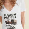 Be Patient With Me I'm From The 1900s Horse-Drawn Wagon Women's Jersey Short Sleeve Deep V-Neck Tshirt Be Patient With Me I'm From The 1900s Horse-Drawn Wagon Women's Jersey Short Sleeve Deep V-Neck Tshirt