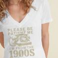 Patient Me I'm From The 1900s Premium Women's Jersey Short Sleeve Deep V-Neck Tshirt Patient Me I'm From The 1900s Premium Women's Jersey Short Sleeve Deep V-Neck Tshirt