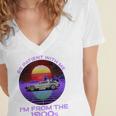 Be Patient With Me I'm From The 1900s Synthwave Premium Women's Jersey Short Sleeve Deep V-Neck Tshirt