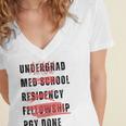 PGY Done Medical Training Residency Fellowship Graduation Women's Jersey Short Sleeve Deep V-Neck Tshirt