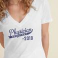 Physician Assistant Graduation Est 2018 Shirt Women's Jersey Short Sleeve Deep V-Neck Tshirt