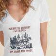 Please Be-Patient-With-Me I'm From The 1900s Women's Jersey Short Sleeve Deep V-Neck Tshirt