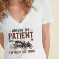 Please Be Patient I'm From The 1900s Antique Car Enthusiast Women's Jersey Short Sleeve Deep V-Neck Tshirt Please Be Patient I'm From The 1900s Antique Car Enthusiast Women's Jersey Short Sleeve Deep V-Neck Tshirt