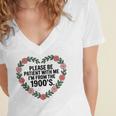 Please Be Patient With My I'm From The 1900s Birthday Women's Jersey Short Sleeve Deep V-Neck Tshirt