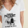 Please Patient I'm From The 1900s Boomer Memes Women's Jersey Short Sleeve Deep V-Neck Tshirt