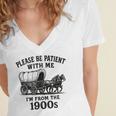 Please Be Patient With Me I'm From The 1900s Boomer Premium Tri-Blend Women's Jersey Short Sleeve Deep V-Neck Tshirt