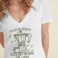 Please Be Patient With Me I'm From The 1900s Coffee Premium Women's Jersey Short Sleeve Deep V-Neck Tshirt Please Be Patient With Me I'm From The 1900s Coffee Premium Women's Jersey Short Sleeve Deep V-Neck Tshirt