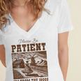 Please Be Patient With Me I'm From The 1900s Country Girl Women's Jersey Short Sleeve Deep V-Neck Tshirt