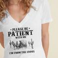 Please Be Patient With Me I'm From The 1900s Country Western Women's Jersey Short Sleeve Deep V-Neck Tshirt Please Be Patient With Me I'm From The 1900s Country Western Women's Jersey Short Sleeve Deep V-Neck Tshirt