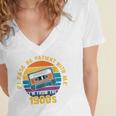 Please Be Patient With Me I'm From The 1900s Dad Women's Jersey Short Sleeve Deep V-Neck Tshirt