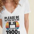 Please Be Patient With Me I'm From The 1900s Floppy Disk Premium Women's Jersey Short Sleeve Deep V-Neck Tshirt Please Be Patient With Me I'm From The 1900s Floppy Disk Premium Women's Jersey Short Sleeve Deep V-Neck Tshirt