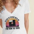 Please Be Patient With Me I'm From The 1900s Floppy Disk Women's Jersey Short Sleeve Deep V-Neck Tshirt