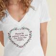 Please Be Patient With Me I'm From The 1900s Florals Vintage Women's Jersey Short Sleeve Deep V-Neck Tshirt Please Be Patient With Me I'm From The 1900s Florals Vintage Women's Jersey Short Sleeve Deep V-Neck Tshirt