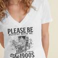 Please Be Patient I'm From The 1900s Horse Drawn Wagon Gifts Premium Women's Jersey Short Sleeve Deep V-Neck Tshirt Please Be Patient I'm From The 1900s Horse Drawn Wagon Gifts Premium Women's Jersey Short Sleeve Deep V-Neck Tshirt