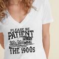 Please Be Patient With Me I'm From The 1900s Old Vintage Premium Women's Jersey Short Sleeve Deep V-Neck Tshirt