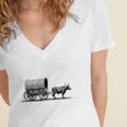 Please Be Patient I'm From The 1900s Oxen And Wagon Premium Women's Jersey Short Sleeve Deep V-Neck Tshirt Please Be Patient I'm From The 1900s Oxen And Wagon Premium Women's Jersey Short Sleeve Deep V-Neck Tshirt
