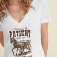 Please Be Patient With Me I'm From The 1900s Graphic Premium Women's Jersey Short Sleeve Deep V-Neck Tshirt