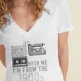 Please Be Patient With Me I'm From The 1900s Retired Fathers Women's Jersey Short Sleeve Deep V-Neck Tshirt