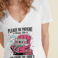 Please Be Patient I'm From The 1900s Retro Cassette Women's Jersey Short Sleeve Deep V-Neck Tshirt