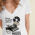 Please Be Patient I'm From The 1900s Sarcastic Joke Premium Tri-Blend Women's Jersey Short Sleeve Deep V-Neck Tshirt Please Be Patient I'm From The 1900s Sarcastic Joke Premium Tri-Blend Women's Jersey Short Sleeve Deep V-Neck Tshirt