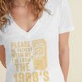 Please Be Patient With Me I'm From The 1900s Shirt Premium Women's Jersey Short Sleeve Deep V-Neck Tshirt