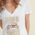 Please Be Patient With Me I'm From The 1900s Vintage Car Premium Women's Jersey Short Sleeve Deep V-Neck Tshirt Please Be Patient With Me I'm From The 1900s Vintage Car Premium Women's Jersey Short Sleeve Deep V-Neck Tshirt