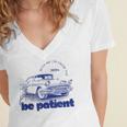 Please Be Patient With Me I'm From The 1900s Vintage Car Women's Jersey Short Sleeve Deep V-Neck Tshirt