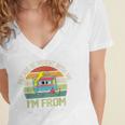 Please Be Patient With Me I'm From The 1900s Vintage Cassett Women's Jersey Short Sleeve Deep V-Neck Tshirt