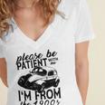 Please Be Patient With Me I'm From The 1900s Vintage Classic Premium Tri-Blend Women's Jersey Short Sleeve Deep V-Neck Tshirt Please Be Patient With Me I'm From The 1900s Vintage Classic Premium Tri-Blend Women's Jersey Short Sleeve Deep V-Neck Tshirt