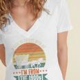 Please Be Patient With Me I'm From The 1900s Vintage Humor Premium Women's Jersey Short Sleeve Deep V-Neck Tshirt