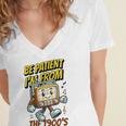 Please Be Patient With Me I'm From The 1900s Vintage Radio Women's Jersey Short Sleeve Deep V-Neck Tshirt Please Be Patient With Me I'm From The 1900s Vintage Radio Women's Jersey Short Sleeve Deep V-Neck Tshirt