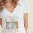 Please Be Patient With Me I'm From The 1900s Vintage TV Premium Women's Jersey Short Sleeve Deep V-Neck Tshirt Please Be Patient With Me I'm From The 1900s Vintage TV Premium Women's Jersey Short Sleeve Deep V-Neck Tshirt