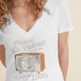 Please Be Patient With Me I'm From The 1900s Vintage TV Women's Jersey Short Sleeve Deep V-Neck Tshirt Please Be Patient With Me I'm From The 1900s Vintage TV Women's Jersey Short Sleeve Deep V-Neck Tshirt