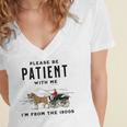 Please Be Patient I'm From The 1900s Vintage Women's Jersey Short Sleeve Deep V-Neck Tshirt