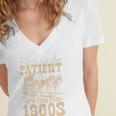 Please Be Patient To Me I'm From The 1900s Wild West Vintage Premium Women's Jersey Short Sleeve Deep V-Neck Tshirt Please Be Patient To Me I'm From The 1900s Wild West Vintage Premium Women's Jersey Short Sleeve Deep V-Neck Tshirt