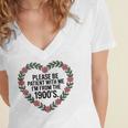Please Be Patient With My I'm From The 1900s Women's Jersey Short Sleeve Deep V-Neck Tshirt Please Be Patient With My I'm From The 1900s Women's Jersey Short Sleeve Deep V-Neck Tshirt