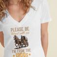Please Be Patient With Mee I'm From The 1900s Minimalist Premium Women's Jersey Short Sleeve Deep V-Neck Tshirt Please Be Patient With Mee I'm From The 1900s Minimalist Premium Women's Jersey Short Sleeve Deep V-Neck Tshirt