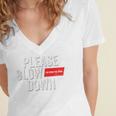 Please Slow Down Saying Quote Retro I'm From The 1900s Women's Jersey Short Sleeve Deep V-Neck Tshirt