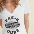 Pre-K Dude Shirt Boy Girl Graduation Back To School Women's Jersey Short Sleeve Deep V-Neck Tshirt