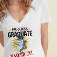 Pre K Nailed It Shirt 2019 Shark Graduation TShirt Women's Jersey Short Sleeve Deep V-Neck Tshirt