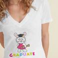 Preschool Graduate KidsShirt Pre-K Graduation Women's Jersey Short Sleeve Deep V-Neck Tshirt