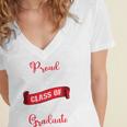 Proud Best Freind Of a Class Of 2026 Graduate For Graduation Premium Women's Jersey Short Sleeve Deep V-Neck Tshirt