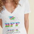 Proud Bff Of PreK School Graduate 2024 Graduation Bff Premium Women's Jersey Short Sleeve Deep V-Neck Tshirt