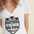 Proud Brother Of a High School Grad Senior Graduation Shirt Women's Jersey Short Sleeve Deep V-Neck Tshirt
